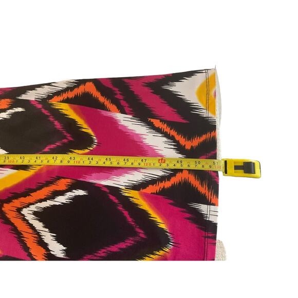 Ashley Stewart Maxi Dress 2X Multicolor Abstract Pattern Empire Waist 3/4 Sleeve - Picture 6 of 13